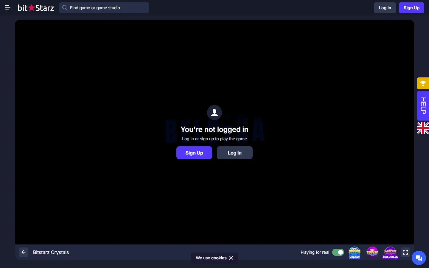 BitStarz bitstarz crystals screenshot