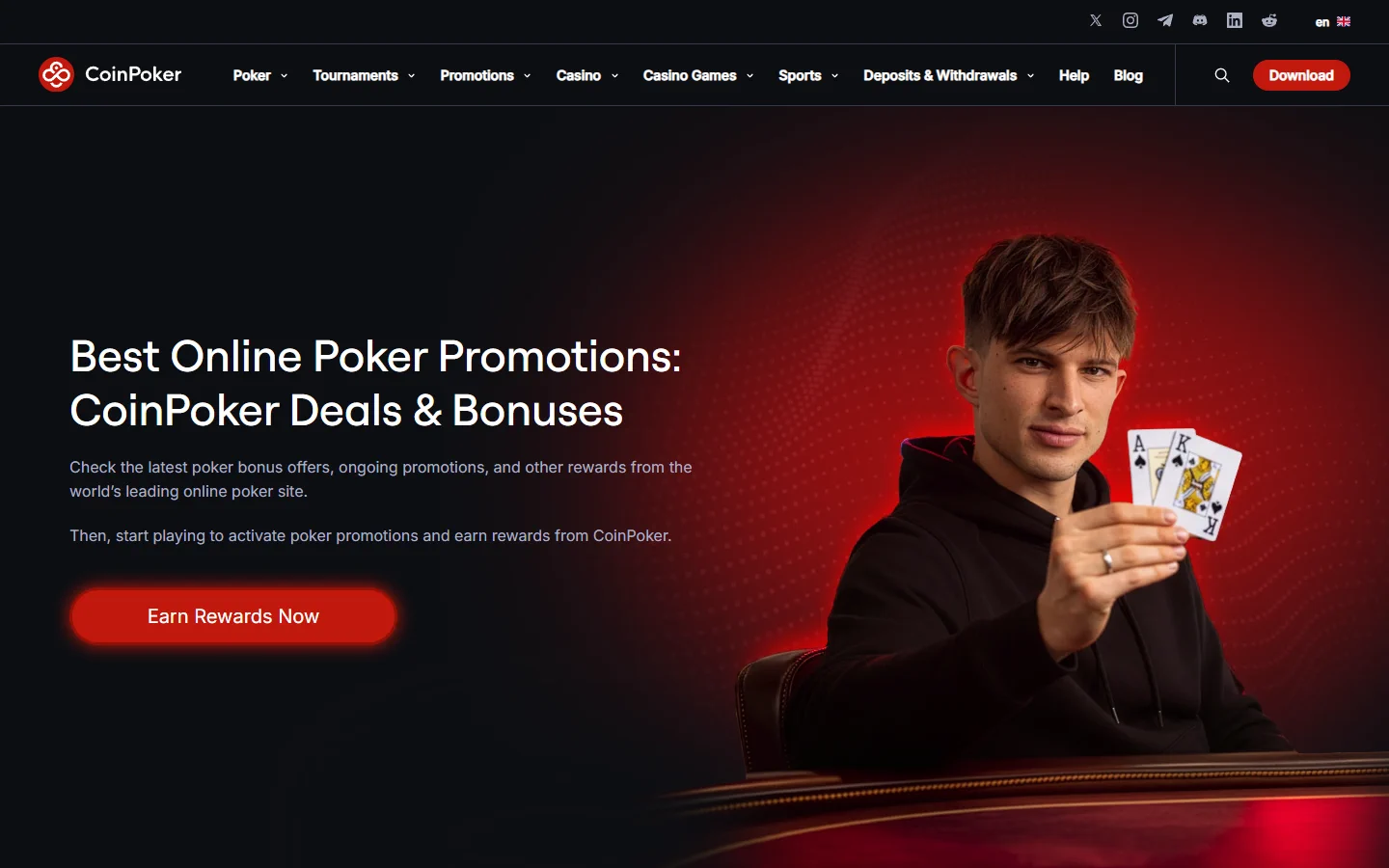CoinPoker promotions screenshot