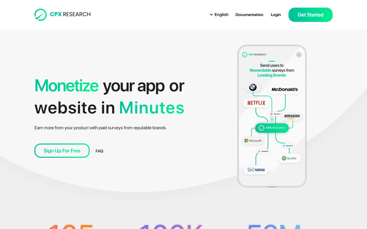CPX Research homepage screenshot
