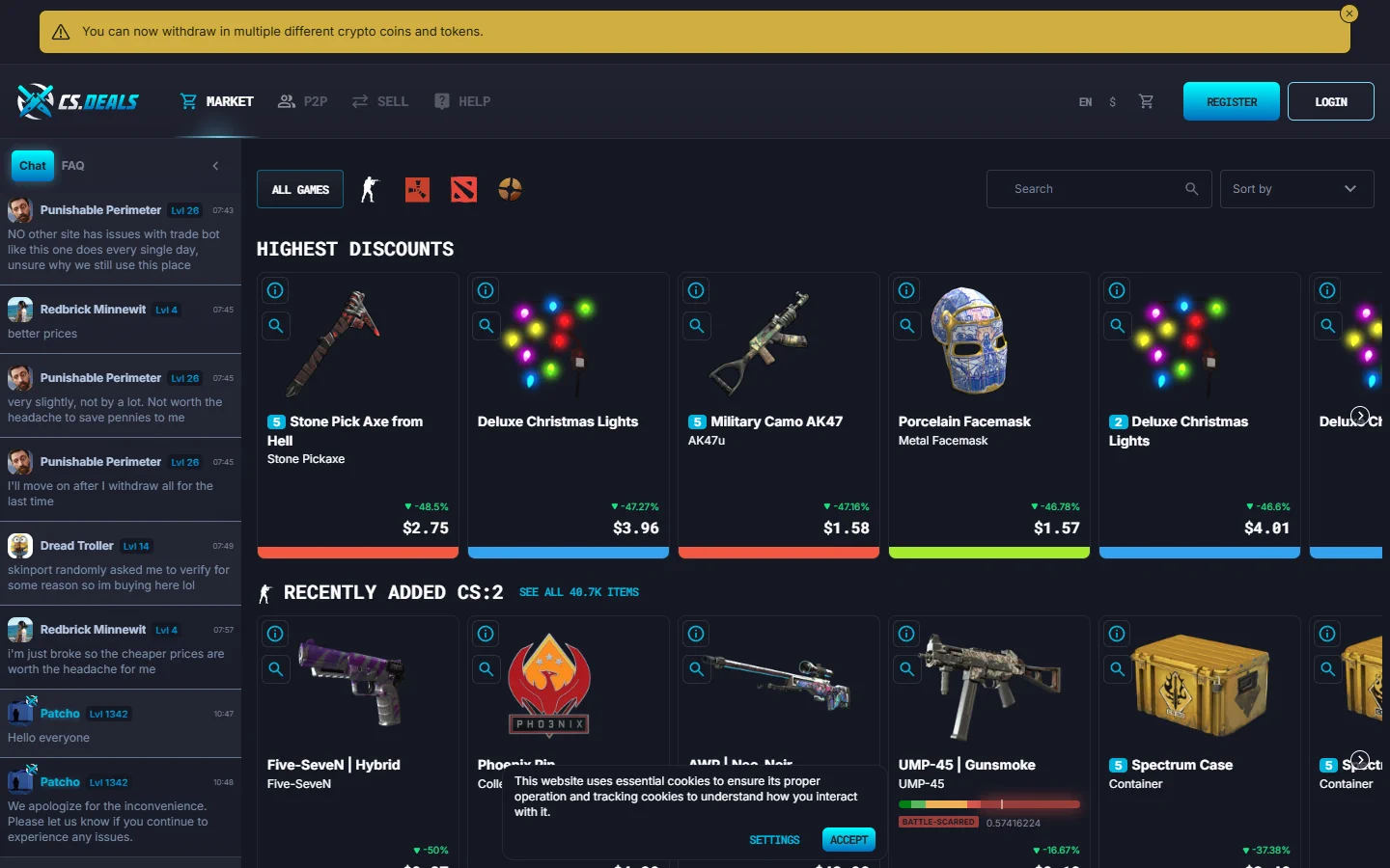 CS.Deals marketplace screenshot