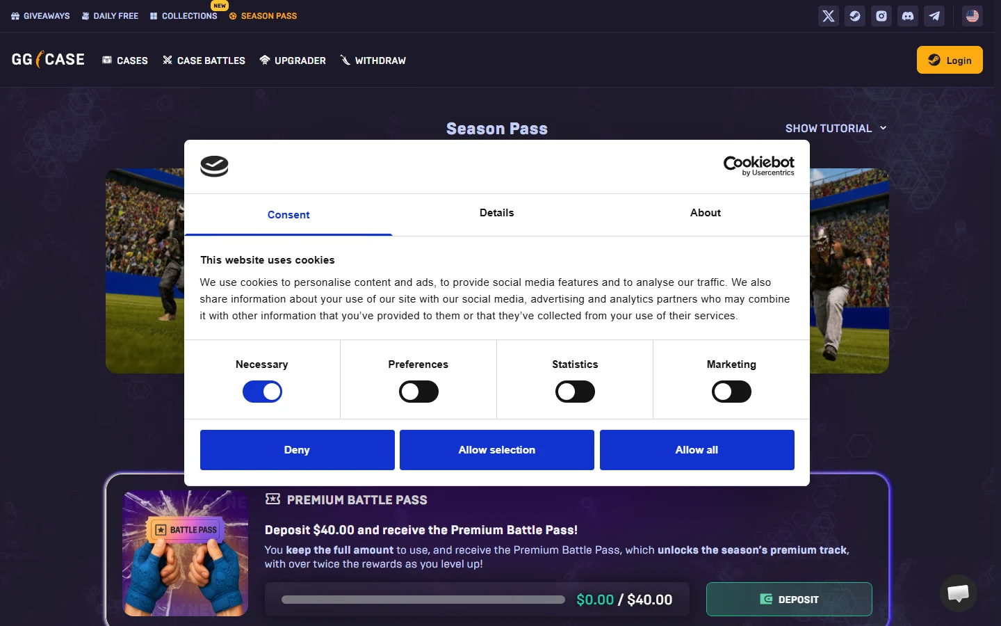 GGCASE season pass screenshot
