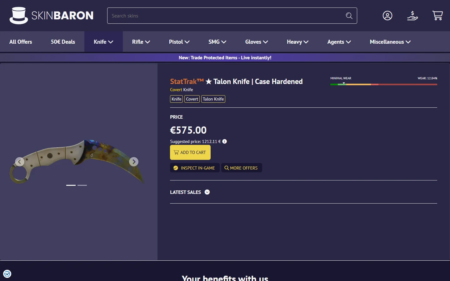SkinBaron show screenshot